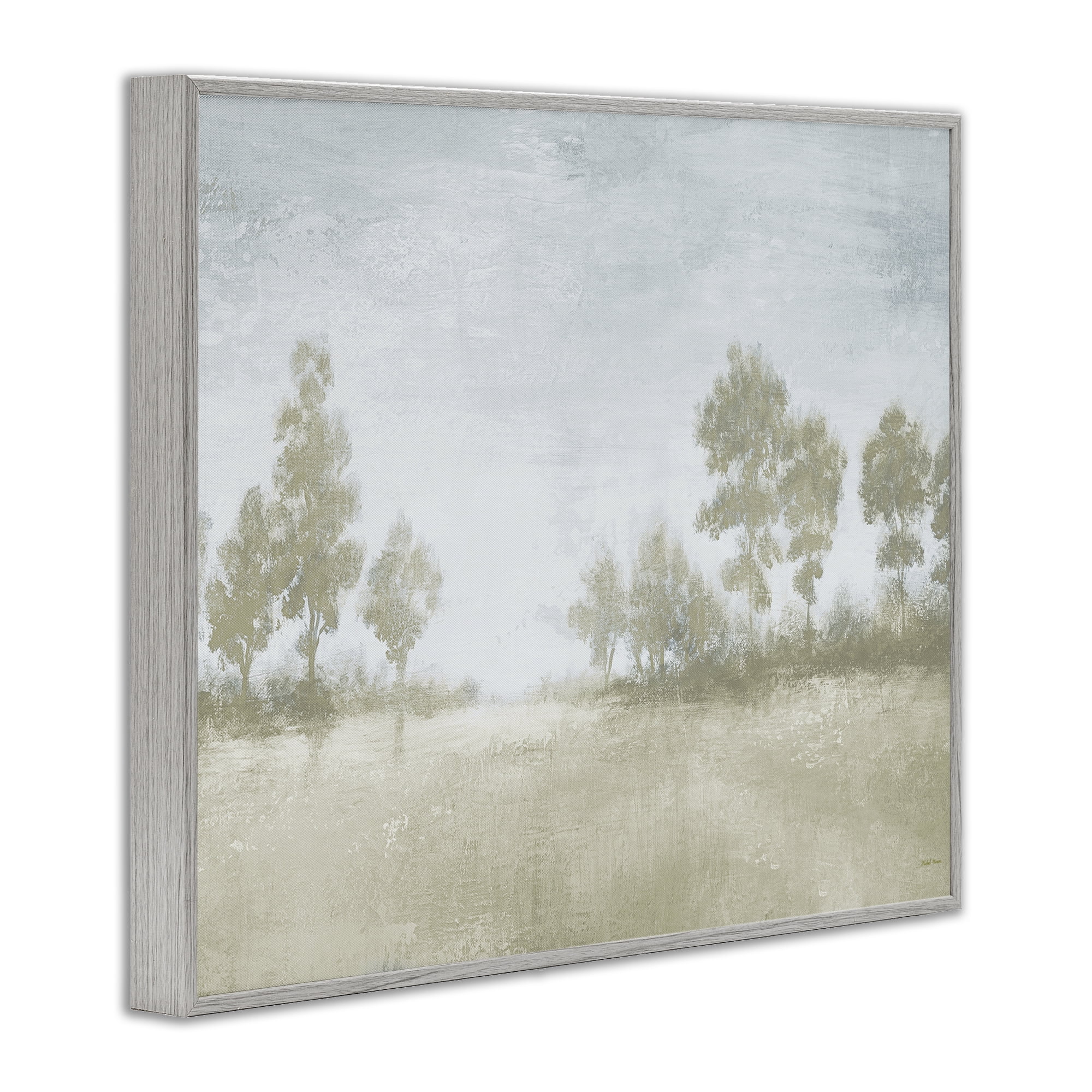 Stupell Industries Soft Distant Valley Landscape Gray Framed Giclee Art, design by Michael Marcon