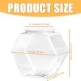 thumbnail image 2 of 1Pack Plastic Candy Jars with Lids,TGY 73Oz Clear Cookie Jars,Hexagon Candy Containers for Candy Buffet, Snacks, Food, Coffee Pod,Dog Treats,Washing Powder,Kitchen Storage, 2 of 7