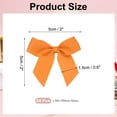 thumbnail image 2 of 24Pcs Mini Grosgrain Ribbon Bow 2" Self Adhesive Flower Bows Orange, 2 of 7