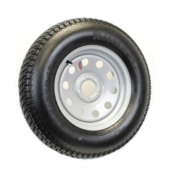 Trailer Tire On Rim ST205/75D15 205/75 15 LRC 5 Bolt Hole Modular Wheel
