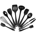 thumbnail image 1 of Set de utensilios de cocina de 10 piezas silicona libre de BPA 10 piezas negro, 1 of 7