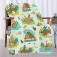 thumbnail image 2 of Yibo Cute Cabybara Blanket Cabybara Gift Blanket Capybara Lovers Home Decor Blanket for All Seasons Super Soft Funny Animal Flannel Blanket for Couch/Travel/Camping for Teens, 2 of 7