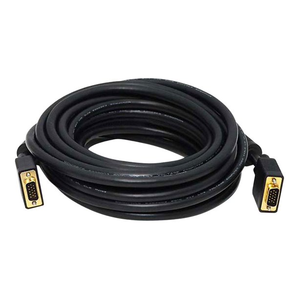 Monoprice 25ft Super VGA M/M CL2 Rated (For In-Wall Installation) Cable w/ Ferrites (Gold Plated)