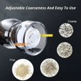thumbnail image 4 of Jinsinto Salt and Pepper Grinder, Set of 2 Adjustable Ceramic Grinder, Transparent Acryl Salt and Pepper Shakers for Kitchen Restaurant Picnic 6 Inches,, 4 of 5