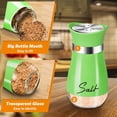thumbnail image 6 of Dompilc 2PC Salt and Pepper Shaker Set – 4oz Glass-Bottom Design with Stainless Steel Lid, Refillable, 6 of 8