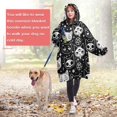 thumbnail image 4 of Wearable Oversized Blanket,Bat Silhouette Halloween Pattern Wearable Blanket Hoodie for Adults,Cozy Hooded Blankets with Super Pockets,Super Warm Fuzzy Pullover for Women & Men, 4 of 6