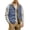 Blue, variant on Mens Canvas Vest Fleece Sherpa Lined Work Vest Multi Pockets Button Down Hiking Fishing Camping Outdoor