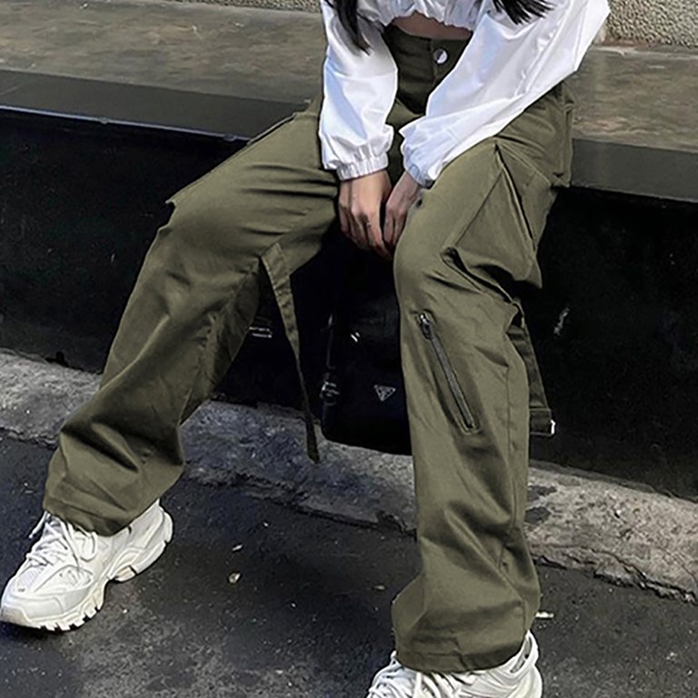 Y2k Streetwear Cargo Pants Women Oversize Loose Harajuku Big