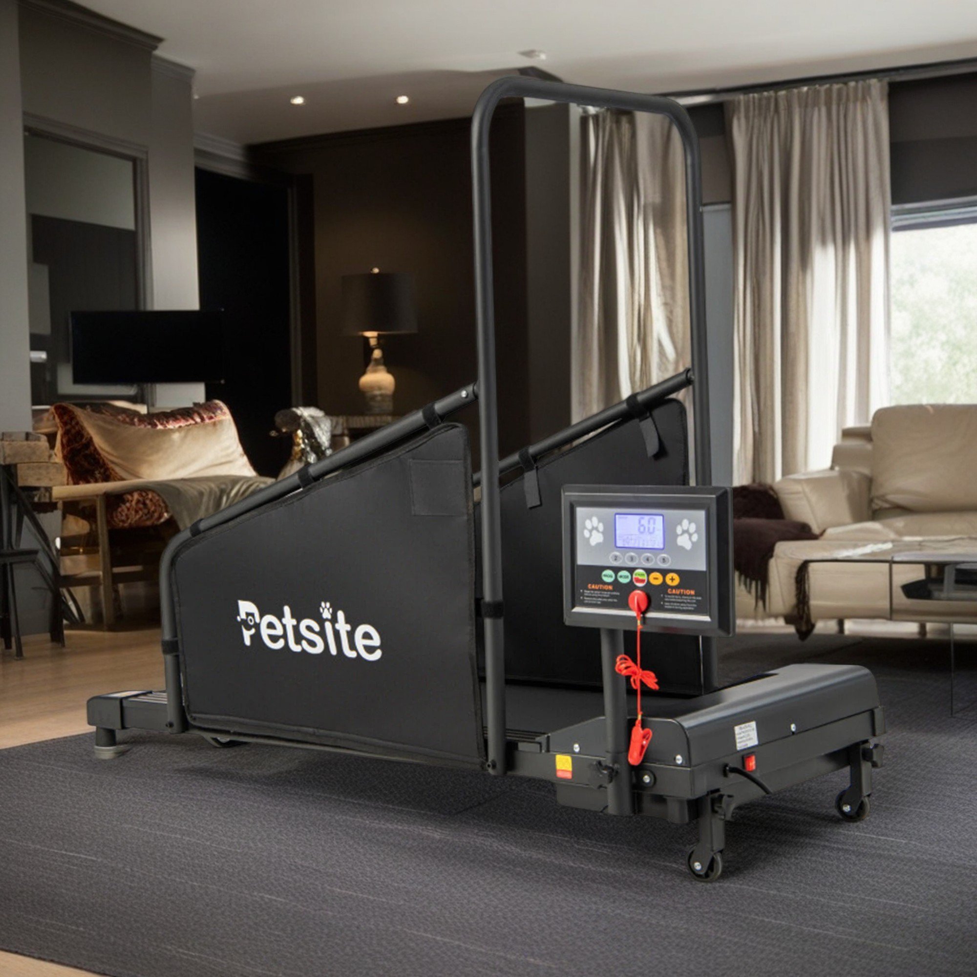 Pefilos 47" Dog Treadmill for Small and Medium Dogs, Pet Training Treadmill for Dogs up to 130 lbs, Dog Pacer Treadmill Indoor Dog Running Machine, Black Pefilos 47" Dog Treadmill for Small and Medium Dogs, Pet Training Treadmill for Dogs up to 130 lbs, Dog Pacer Treadmill Indoor Dog Running Machine, Black