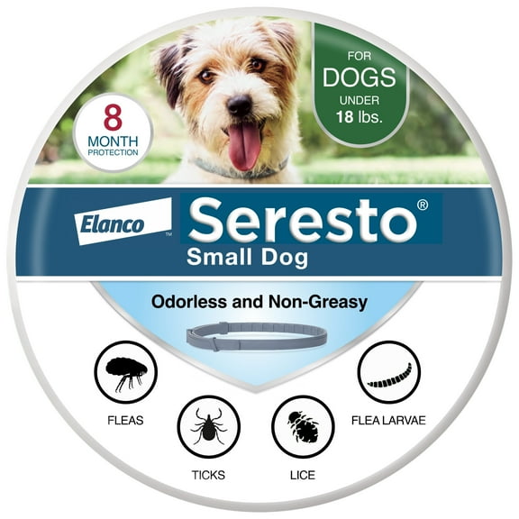 Seresto Flea & Tick Collar For Dogs Up to 18 lbs., Vet-Recommended, 8 Month Protection