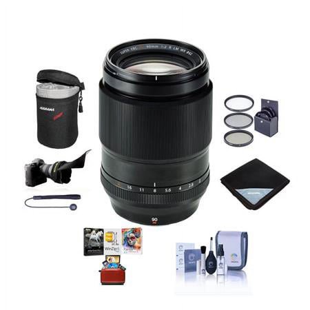 UPC: 0192223103122 | XF 90mm f/2 R LM WR Lens  Bundle with 62mm Filter Kit  Flex Lens Shade  Lens Wrap  Lens Case  Cleaning Kit  Lens Cap Tether  Mac Software Kit