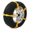 ALEKO Adjustable Fit Emergency Anti-Skid Snow Chain Straps - Yellow - 10 Pack