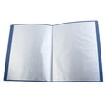 thumbnail image 3 of Blue Plastic Cover A4 Clear Book File with 20 Clear Pockets, 3 of 4