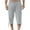 Grey, variant on UVEASISHA Men's Long Shorts Loose Fit Knee Length 3/4 Baggy Pants Summer Drawstring Sport Golf Lounge Capri Pant with Pockets 2025 Big and Tall Dark Blue,XL