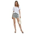 thumbnail image 3 of Womens T Shirts Short Sleeve V-Neck Shirts Cute Fit Summer Casual Tee Tops, 3 of 6