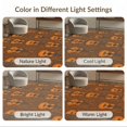 thumbnail image 7 of ODIKA 9'x12' Washable Area Rug Retro Repeating Music Note Vintage Notes Acoustic Guitar Print Refined for Master Suite, California King, Under Bed, Non-Shedding, Easy Care, 7 of 7