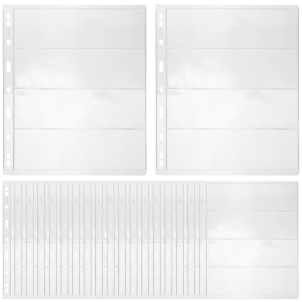 20 Sheets Stamp Album Pages Stamp Album Binder Pages with Standard 9