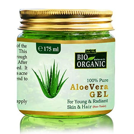 Indus Valley Bio Organic Non-Toxic Aloe Vera Gel for Acne, Scars, Glowing & Radiant Skin