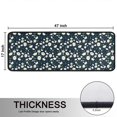 thumbnail image 5 of Kitchen Rugs Sets Of 2,Navy Daisy Flower Floral Pattern Anti Fatigue Kitchen Mat Rugs Non Slip Washable,Decorative Kitchen Floor Mats for Kitchen,Sink,Laundry,17"x47"+17"x47", 5 of 5