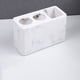 thumbnail image 2 of Soporte para cepillos de dientes de baño multiusos con 3 ranuras, organizador de encimera para pasta de dientes blanco, 2 of 8