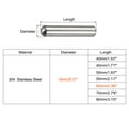 thumbnail image 2 of 8x60mm Dowel Pins, 2 Pack Round Head Flat Chamfered End Dowel Pin, 2 of 5