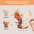 thumbnail image 3 of Rotating acrylic display featuring a stunning fire phoenix on a lotus with intricate details and vibrant colors on a white background, 3 of 8