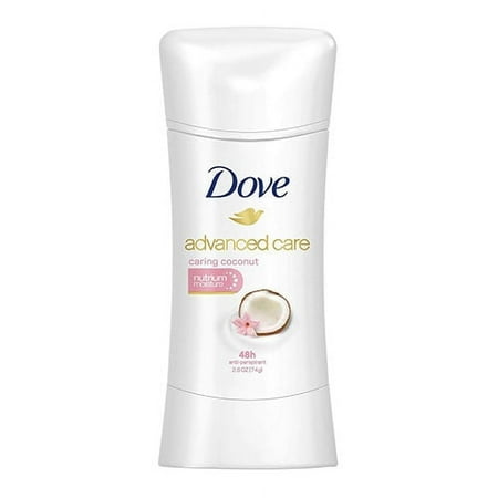 Dove Advanced Care Antiperspirant Deodorant Caring Coconut, Nutrium Moisture, 2.6 Oz, 6 Pack