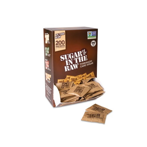 Unrefined Sugar Made From Sugar Cane 200 Packets/Box
