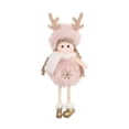 thumbnail image 5 of Ángel de Navidad muñeco de peluche colgante árbol de Navidad adornos colgantes decoración de fiesta, 5 of 5