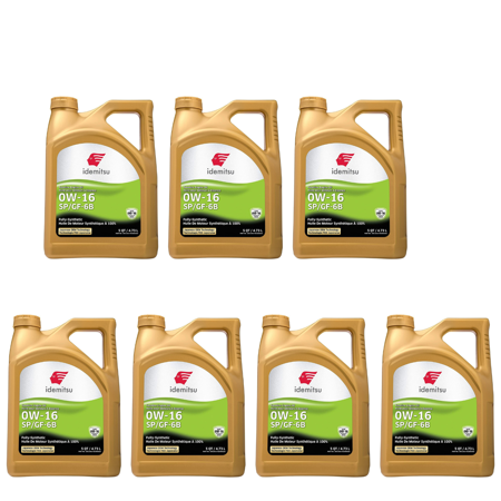 Idemitsu 30013013953 0W-16 SP/GF-6B Full Synthetic Japanese Technology Motor Oil Pack of 7