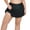 Black, variant on Ocean Blues Women's High Waist Bikini Skirt Swim Skort Pleated Skirted Swim Bottom Bathing Skirts Black Sporty Swim Skirt