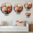 thumbnail image 4 of Designart "Coral Cactus love expression" Floral Oversized Wall Clock, 4 of 5
