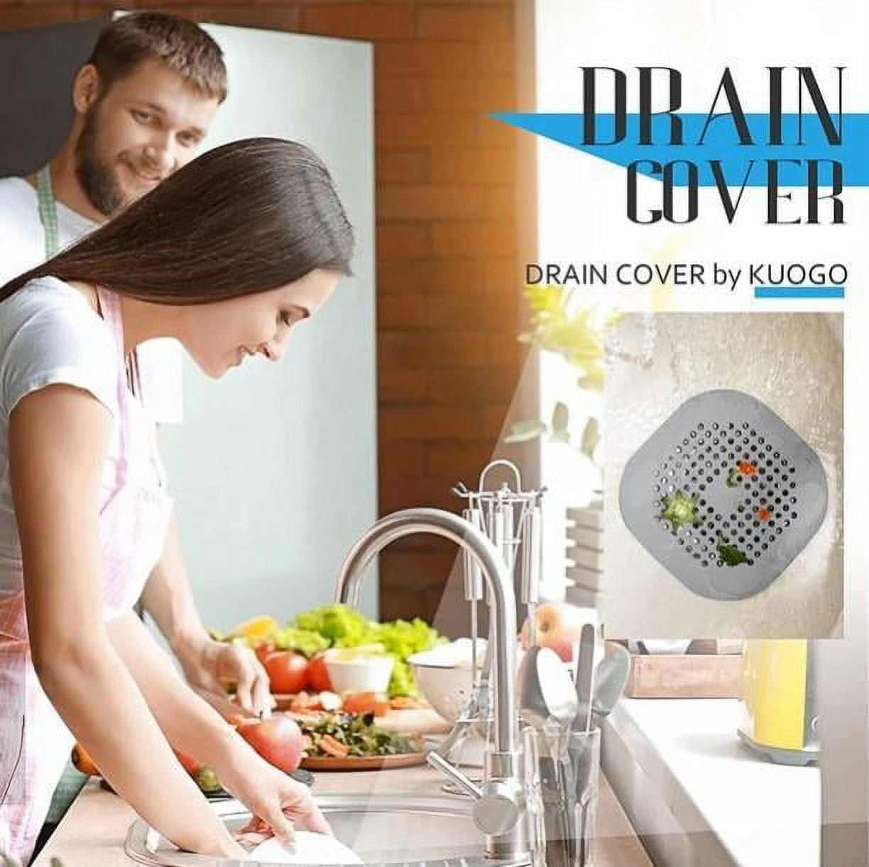 5pack Drain Cover Hair Catcher Hair Stopper Shower For Bathroom Bathtub Sink  USA