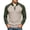 Khaki, variant on Casual Sweaters for Men Quarter Zip Mock Neck Pullover Color Block Raglan Long Sleeves Contrast Ribbed Knit Jumper Tops Stylish Layering Outerwear Fall Winter Daily Streetwear