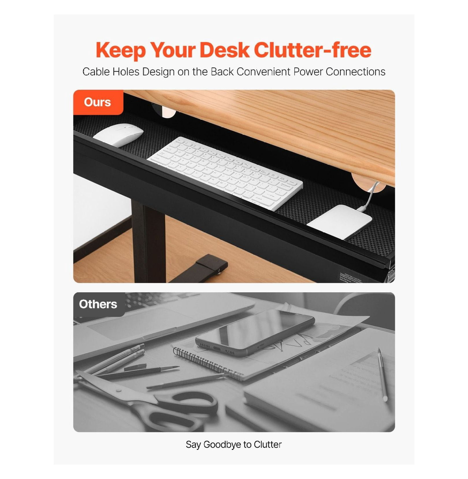 Under Desk Drawer 33", Slide Out Organizer, Hidden Desktop Storage, Pencil Drawer for Office Home, Sit Stand Workstation - 33x9x4 Inch
