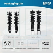 BFO Front & Rear Full Coilovers For Acura Integra 94-01 Honda Civic 1996-2000 EJ EK Height Adjustable