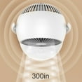 thumbnail image 5 of Bedroom Fan 12 Inch, 25ft Airflow Quiet Table Fan, 4 Speeds Air Circulator for Whole Room, Desktop Fan for Home, Office & Kitchen, 5 of 9