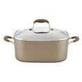 thumbnail image 3 of Anolon Advanced Hard-Anodized Non-stick Square Dutch Oven with Lid, 7-Quart Graphite, 3 of 5