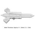 thumbnail image 3 of Fillet Weld Gauge, Small Size Easy To Carry Durable Weld Gauge, Industrial Application for Welding Measurement, 3 of 8