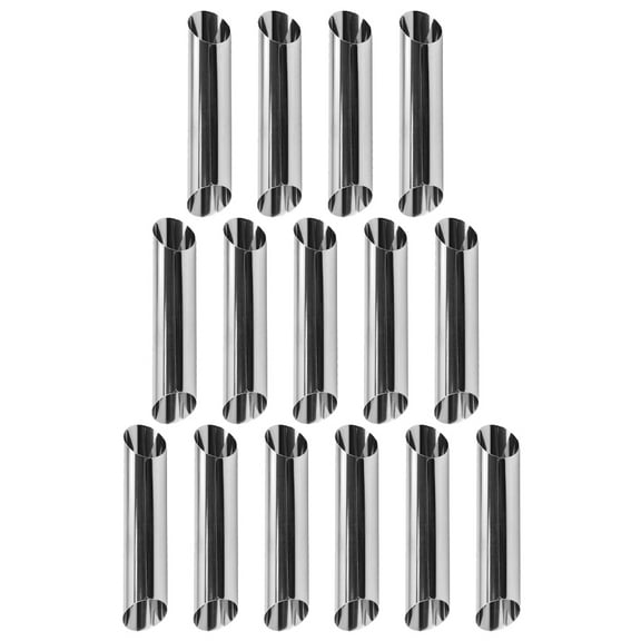 ifundom ish Pastry Mold 15Pcs Silver Stainless Steel Molding Tools for Kitchen Use