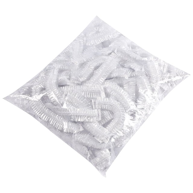 100PCS Elastic Food Covers Fresh Keeping Bags Disposable Stretchable Bowl Covers Universal Kitchen Wrap Seal Bags for Food Storage Bread Proofing and Outdoor Picnics(Tensile length 13.78in)