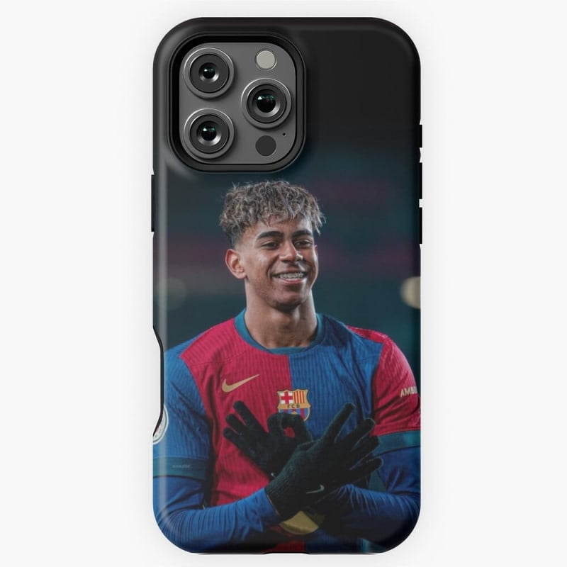 Lamine Yamal FC Barcelona Football Star Soccer Player Fan Art G2682 Cute Graphic Print Slim Phone Case for Apple iPhone 17 16 15 14 13 Pro Max