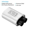 thumbnail image 4 of Uxcell Microwave Capacitor, 0.85uF AC 2100V High Voltage Capacitor 7mm Pin Distance for Microwave Oven, 4 of 5