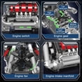 thumbnail image 2 of Set de construcción Mould King, maqueta de motor V8, 33 x 17 x 15 cm, 2 of 6