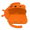 thumbnail image 6 of ELEHOLD Cute Kids Case for iPad mini 5/ mini 4 iPad 7.9 inch Case Beetle Wings Design Handle Grip Kickstand Function Shockproof Protective Case for iPad mini 5th Gen/mini 4th Gen,Orange, 6 of 7