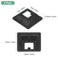 thumbnail image 3 of uxcell 4-Pack Cubierta de Base de Poste, Se Ajusta a Poste de 1"x 1" Tipo Dividido para Barandilla de Hierro/Madera, 3 of 7