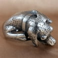 thumbnail image 3 of PAMTIER Men's Stainless Steel Vintage Personalised Punk Animal Dog Ring Silver Size 7, 3 of 5