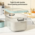 thumbnail image 4 of Qiangzon Extra Large Airtight Rice Storage Container – Kitchen Pantry Organizer with Lid for Flour, Cereal & Baking Ingredients – Stackable Food Dispenser Rice Bucket*1, 4 of 8