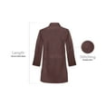 thumbnail image 4 of Panda Uniform Medical Lab Wear for Women, Doctor Coat, XL, Chocolate, 4 of 8
