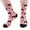Pink, variant on Men's Valentine's Day Satin Trim Socks - Mid-Calf Length & Elastic , Elegant & Soft, Valentineâs Gift for Husband on Anniversary or Special Nights Purple One Size